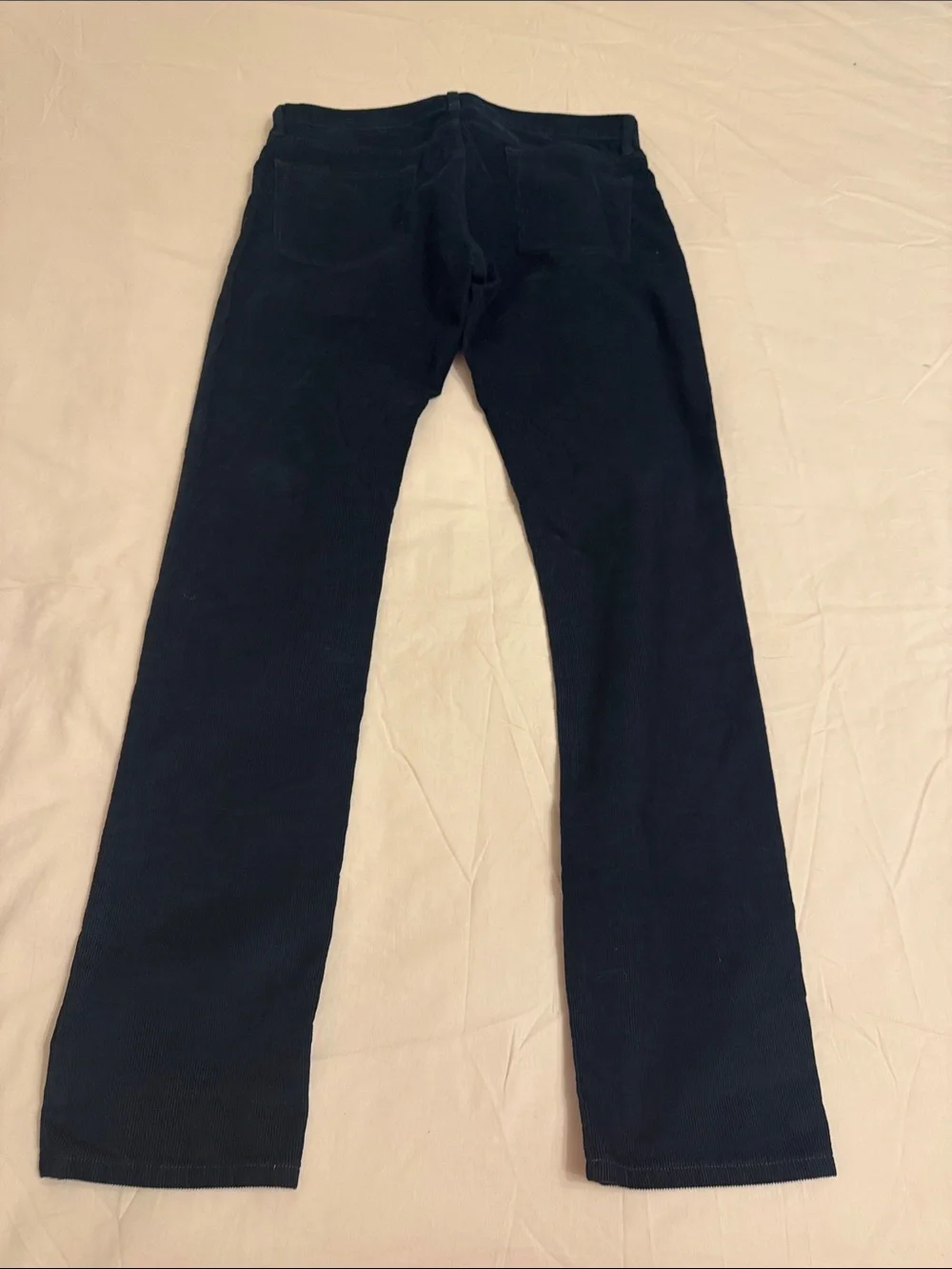 J Crew Men Navy Blue Corduroy Jeans